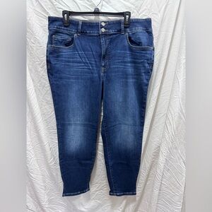 Maurices Dark Blue High-Rise Curvy Jeans